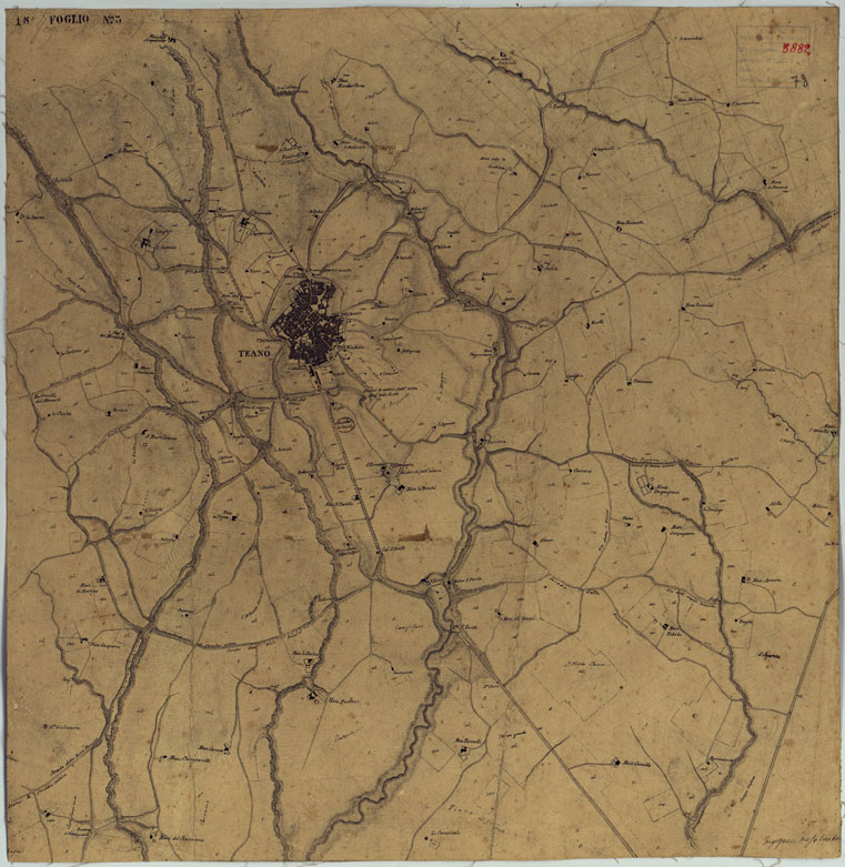 (N:12768) MINUTE ORIGINALI DI CAMPAGNA DELLE LEVATE AL 20.000 DELLA CARTA  DEL REAME DI NAPOLI ANNESSI GRAFICI E SCHIZZI DI NESSUN VALORE - FOGLIO 3 (CA006376) Carte e stampe antiche: riproduzione a colori su carta (formato A1)
