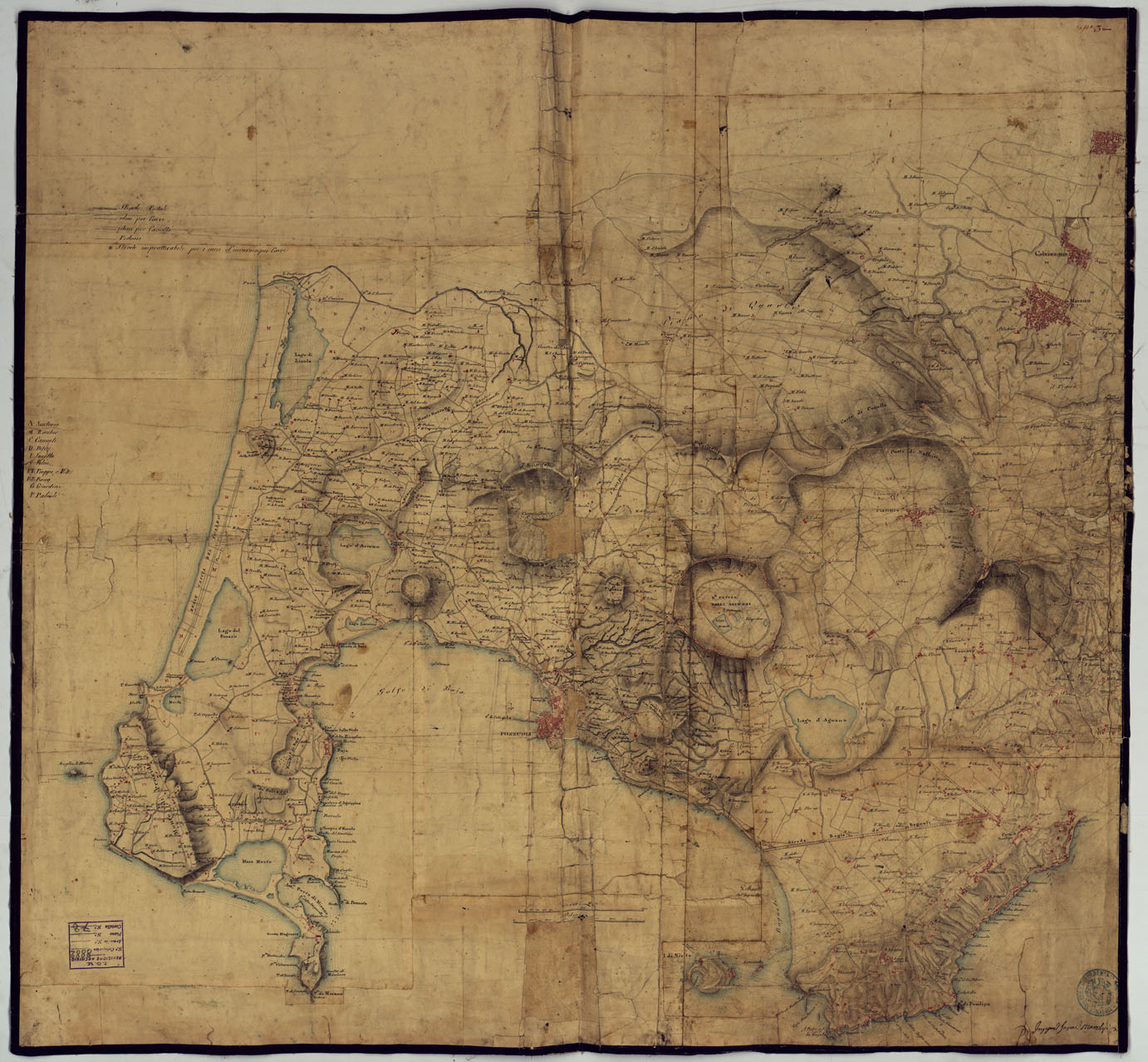 (N:12808) MINUTE ORIGINALI DI CAMPAGNA DELLE LEVATE AL 20.000 DELLA CARTA  DEL REAME DI NAPOLI ANNESSI GRAFICI E SCHIZZI DI NESSUN VALORE - FOGLIO 3 (CA006378) Carte e stampe antiche: riproduzione a colori su carta (formato A1)
