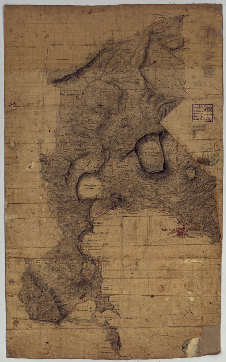 (N:12811) MINUTE ORIGINALI DI CAMPAGNA DELLE LEVATE AL 20.000 DELLA CARTA  DEL REAME DI NAPOLI ANNESSI GRAFICI E SCHIZZI DI NESSUN VALORE - FOGLIO 4 (CA006379) Carte e stampe antiche: riproduzione a colori su carta (formato A1)