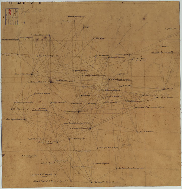 (N:24923) MINUTE ORIGINALI DI CAMPAGNA DELLE LEVATE AL 20.000 DELLA CARTA  DEL REAME DI NAPOLI ANNESSI GRAFICI E SCHIZZI DI NESSUN VALORE - FOGLIO 10 (CA006399) Carte e stampe antiche: riproduzione a colori su carta (formato A1)