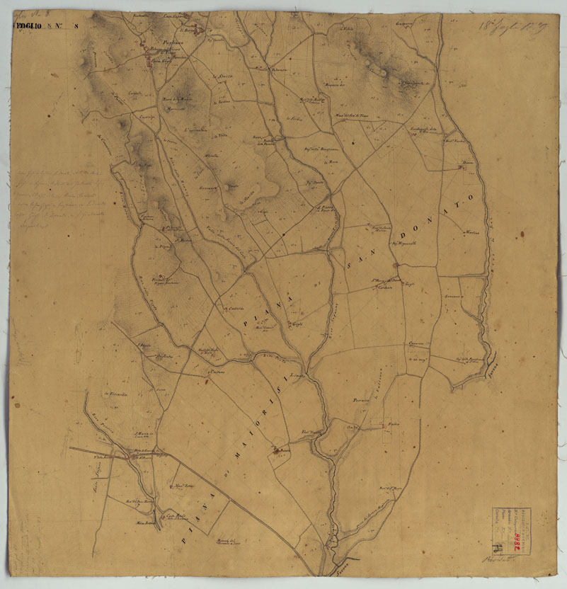 (N:12792) MINUTE ORIGINALI DI CAMPAGNA DELLE LEVATE AL 20.000 DELLA CARTA  DEL REAME DI NAPOLI ANNESSI GRAFICI E SCHIZZI DI NESSUN VALORE -Teano (CA006453) Carte e stampe antiche: riproduzione a colori su carta (formato A1)