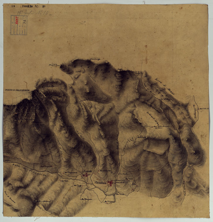 (N:12754) MINUTE ORIGINALI DI CAMPAGNA DELLE LEVATE AL 20.000 DELLA CARTA  DEL REAME DI NAPOLI ANNESSI GRAFICI E SCHIZZI DI NESSUN VALORE - Formicola (CA006467) Carte e stampe antiche: riproduzione a colori su carta (formato A1)