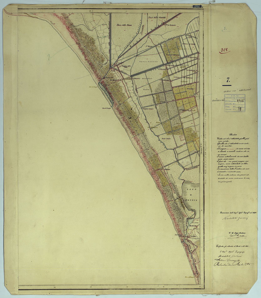 (N:9505) DINTORNI DI NAPOLI E CASERTA - FOGLIO 7 (CA006513) Carte e stampe antiche: riproduzione a colori su carta (formato A1)