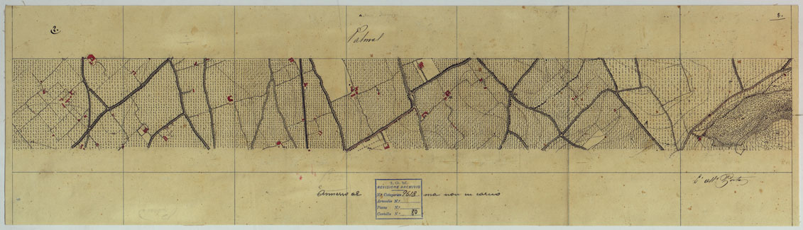 (N:13755) VESUVIO E DINTORNI - FOGLIO 2 PALMA CAMPANIA. (CA006580) Carte e stampe antiche: riproduzione a colori su carta (formato A1)
