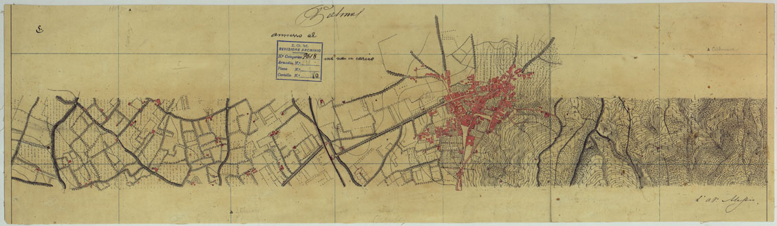 (N:13633) VESUVIO E DINTORNI - FOGLIO 5 PALMA CAMPANIA. (CA006583) Carte e stampe antiche: riproduzione a colori su carta (formato A1)
