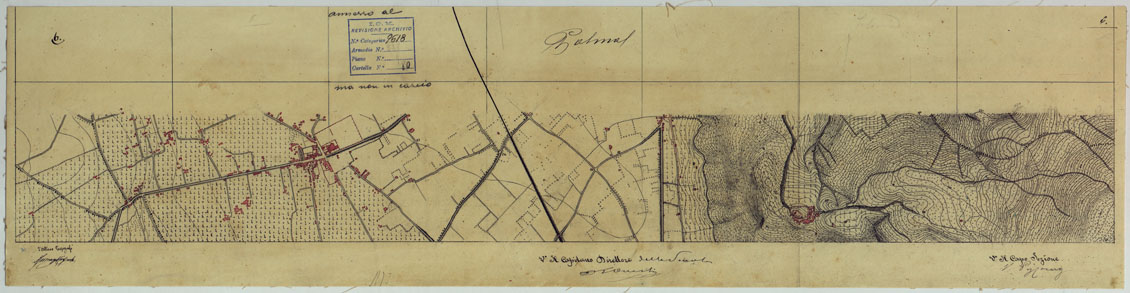 (N:13560) VESUVIO E DINTORNI - FOGLIO 6 PALMA CAMPANIA. (CA006584) Carte e stampe antiche: riproduzione a colori su carta (formato A1)