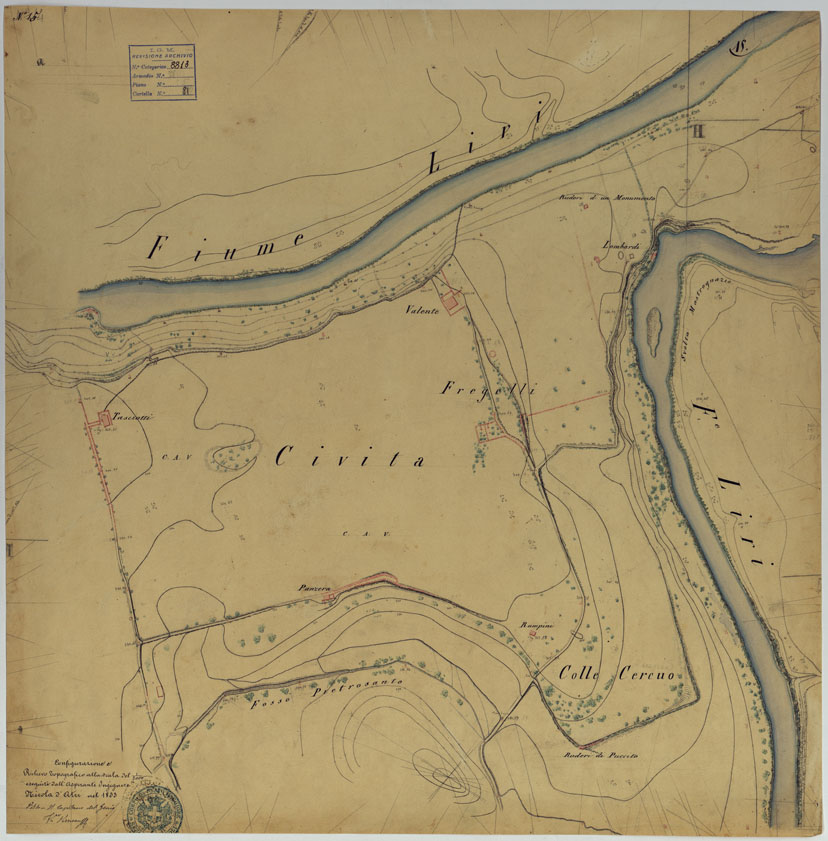(N:10807) ISOLETTA E DINTORNI -TAVOLA 15. (CA006674) Carte e stampe antiche: riproduzione a colori su carta (formato A1)