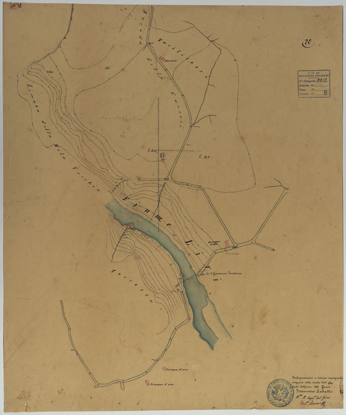 (N:10813) ISOLETTA E DINTORNI -TAVOLA 20. (CA006679) Carte e stampe antiche: riproduzione a colori su carta (formato A1)