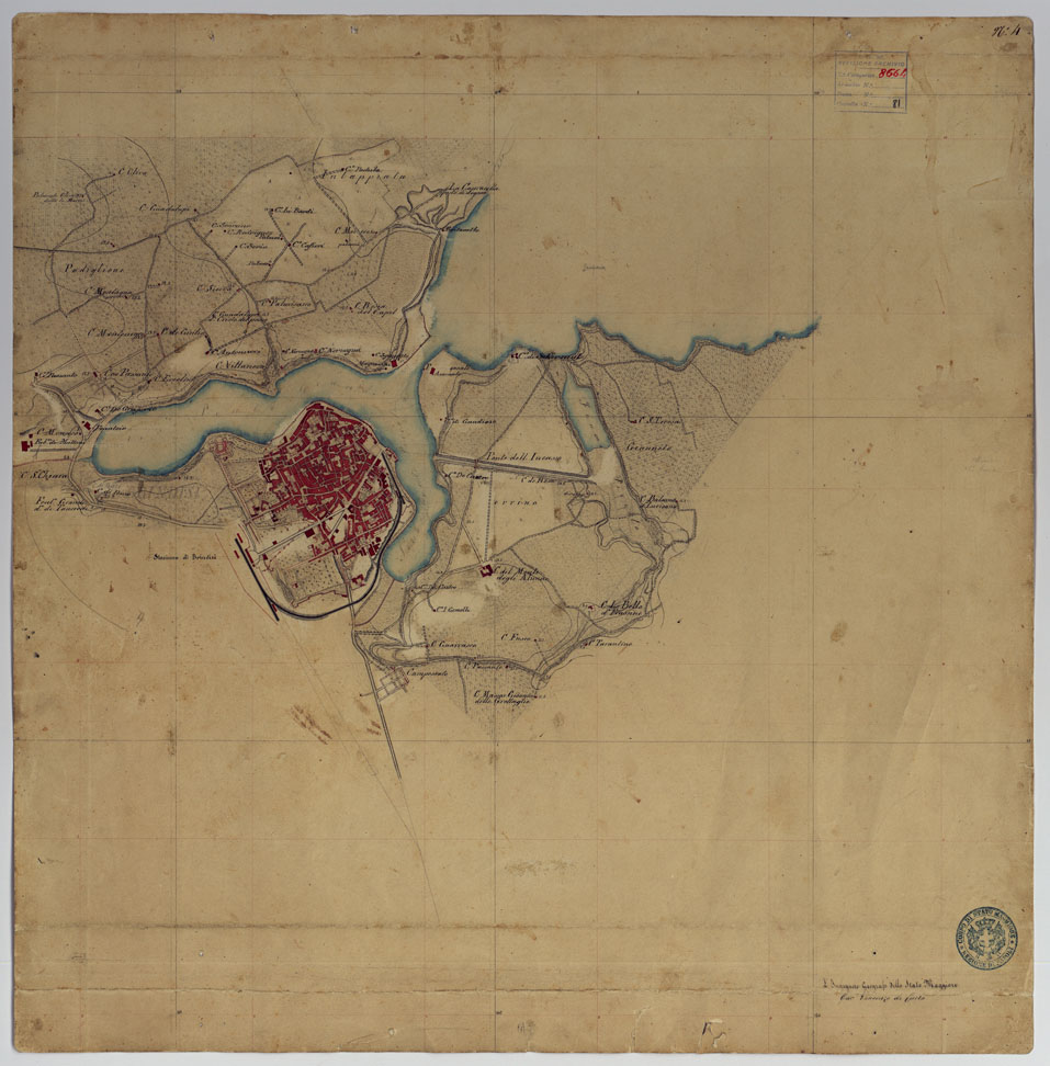 (N:440) BRINDISI E DINTORNI - TAVOLA 4. (CA006703) Carte e stampe antiche: riproduzione a colori su carta (formato A1)