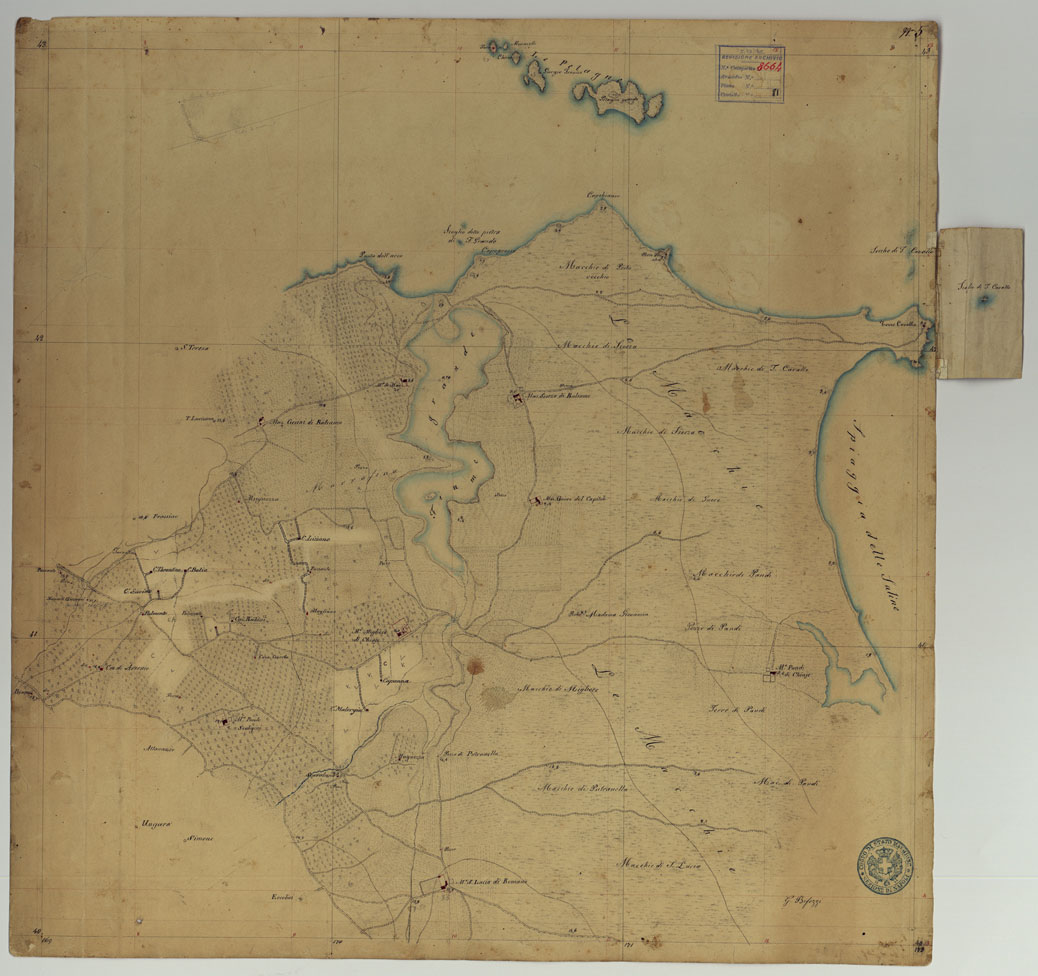 (N:441) BRINDISI E DINTORNI - TAVOLA 5. (CA006704) Carte e stampe antiche: riproduzione a colori su carta (formato A1)