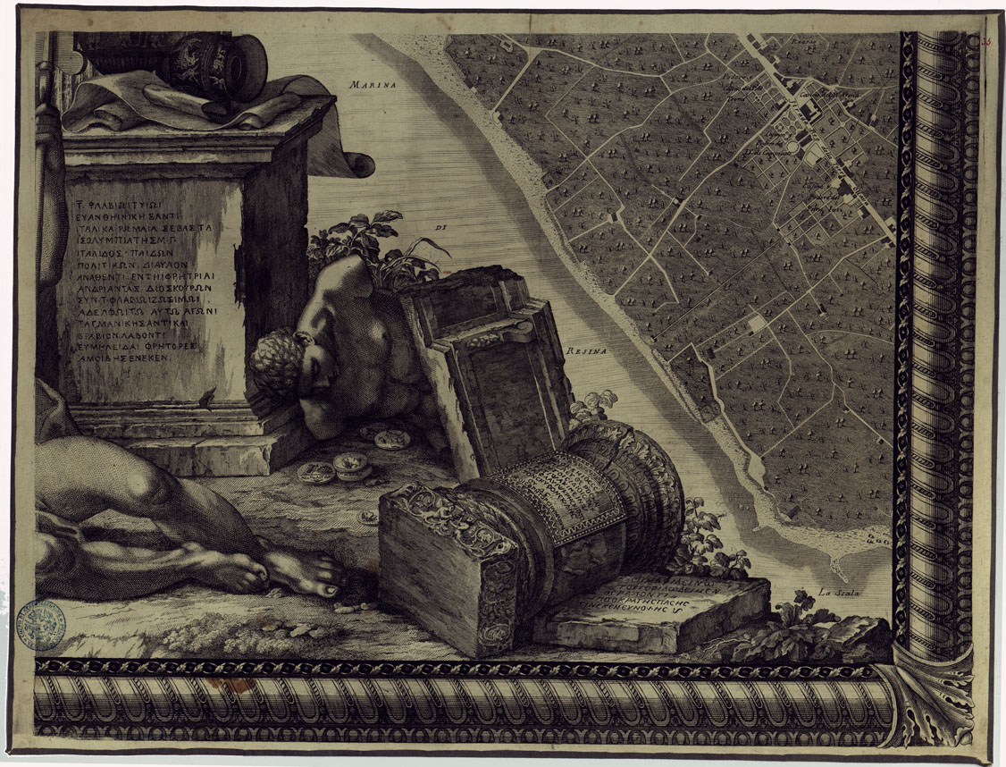 (N:12955) MAPPA TOPOGRAFICA DELLA CITTA' DI NAPOLI E DE' SUOI CONTORNI - FOGLIO 35. (CA006867) Carte e stampe antiche: riproduzione a colori su carta (formato A1)