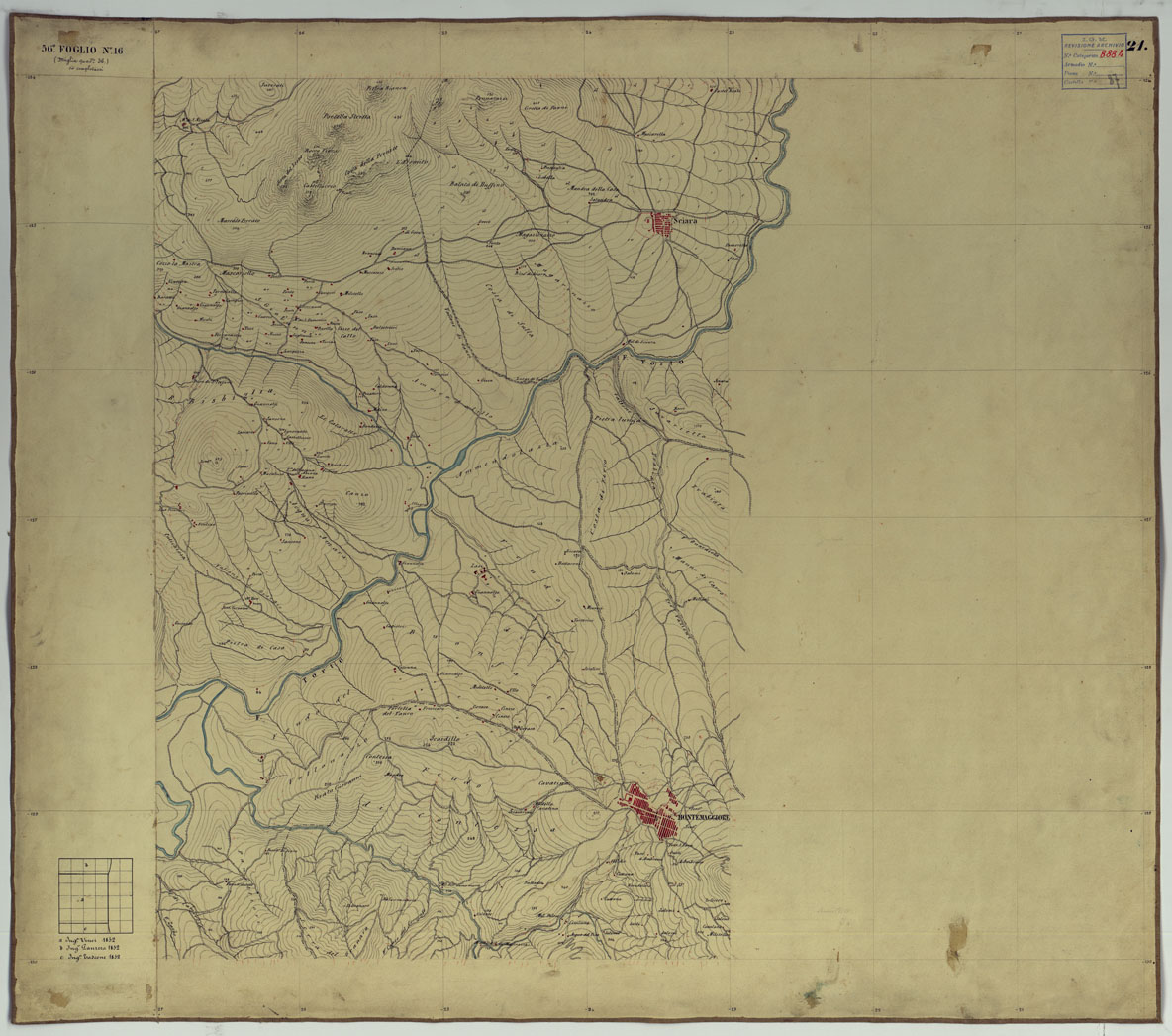 (N:14668) CARTA TOPOGRAFICA DELLA REGIONE DI PALERMO LEVATA DAL REALE OFFICIO TOPOGRAFICO DI NAPOLI - Foglio 21 Montemaggiore Belsito, Caccamo, Sciara, Aliminusa (CA007205) Carte e stampe antiche: riproduzione a colori su carta (formato A1)