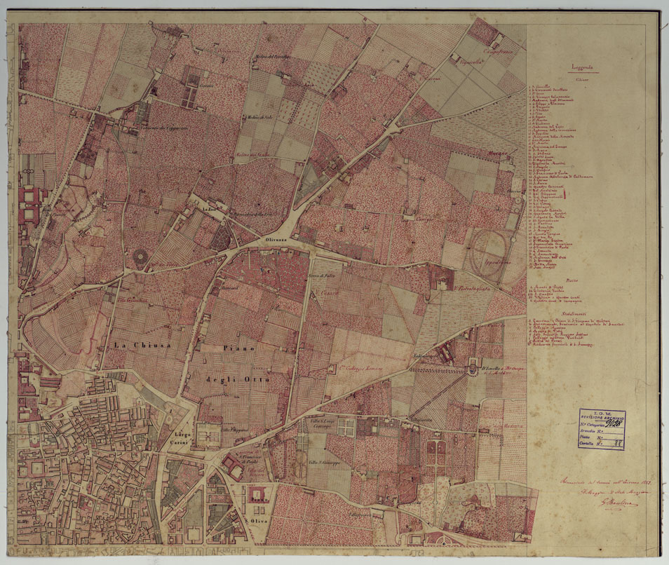 (N:13085) PALERMO - FOGLIO 2. (CA007283) Carte e stampe antiche: riproduzione a colori su carta (formato A1)