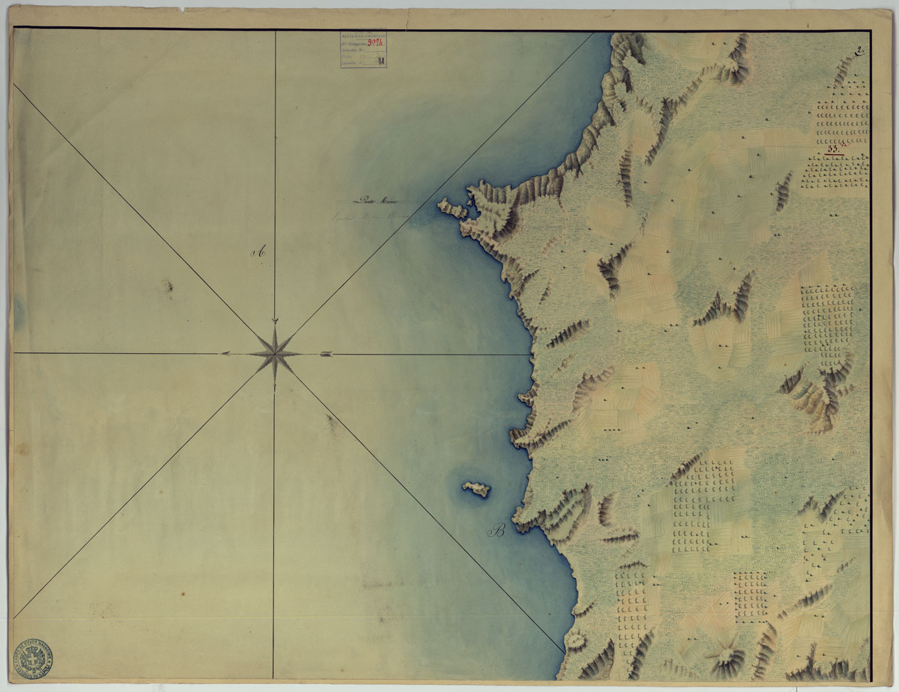 (N:14598) PIANTA DELLA REAL PIAZZA DI SIRACUSA E DINTORNI - FOGLIO 2 (CA007287) Carte e stampe antiche: riproduzione a colori su carta (formato A1)