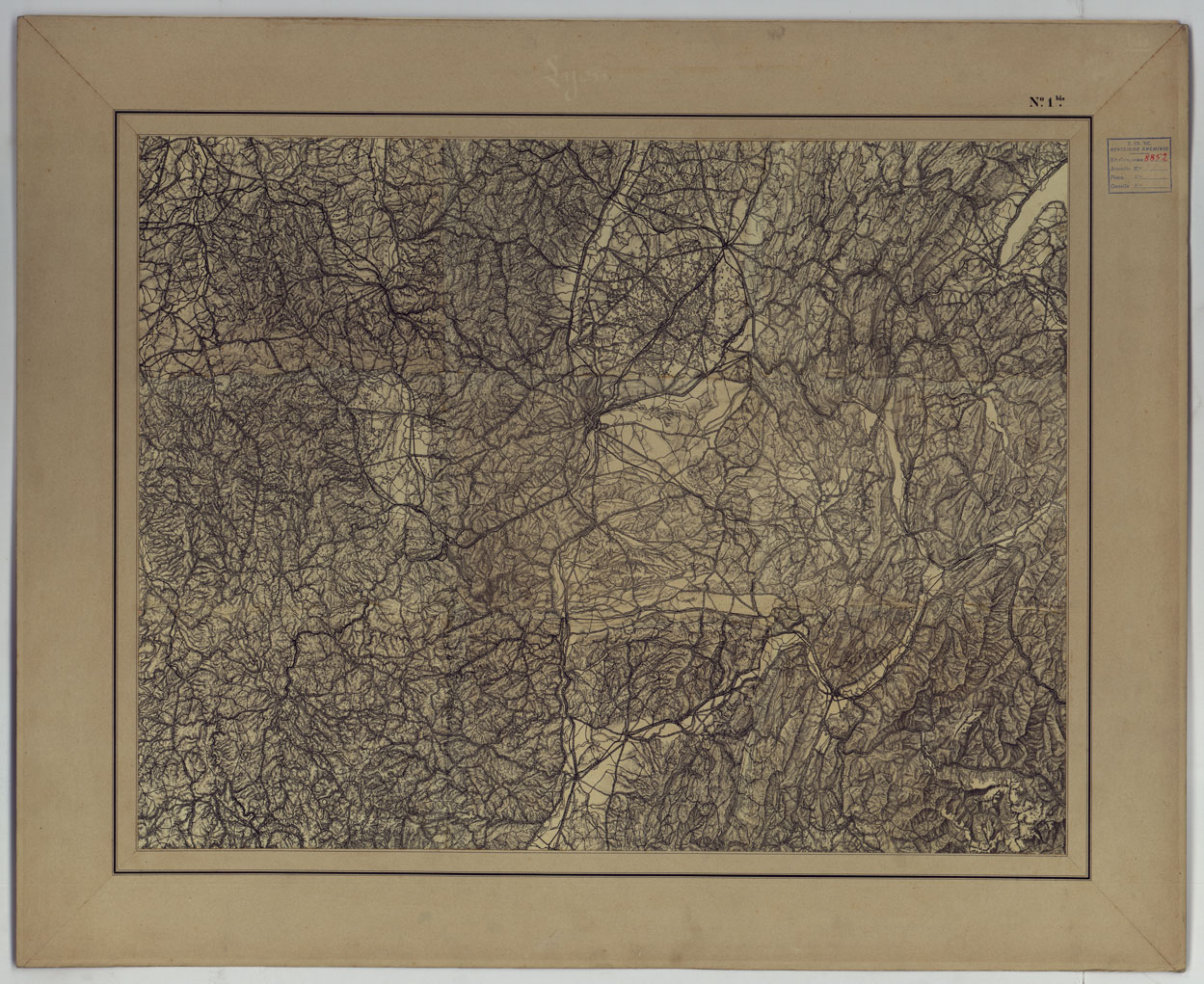 (N:25298) LYON. (CA007742) Carte e stampe antiche: riproduzione a colori su carta (formato A1)