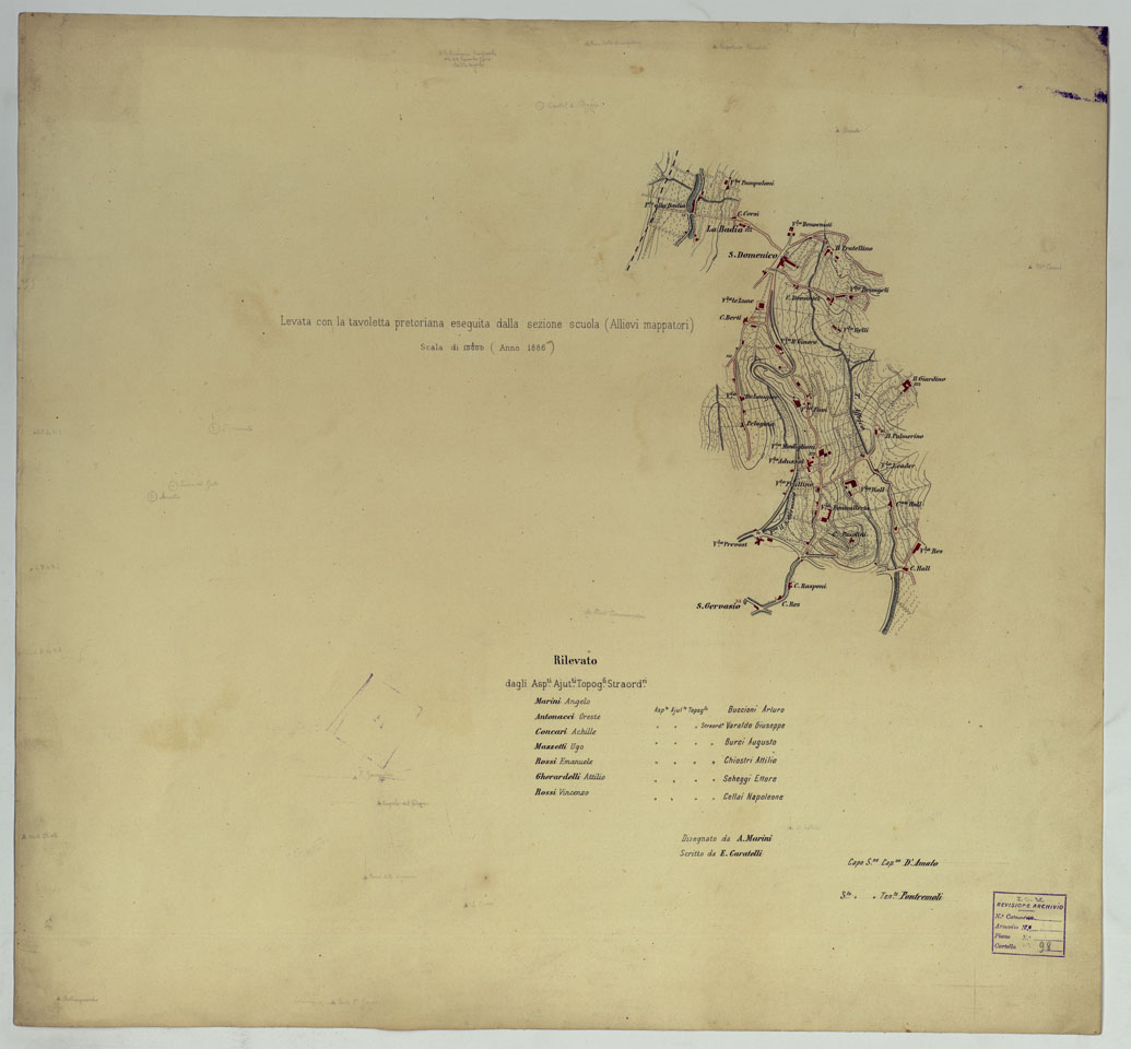 (N:17488) ESERCITAZIONI ALLIEVI MAPPATORI
 (CA008027) Carte e stampe antiche: riproduzione a colori su carta (formato A1)