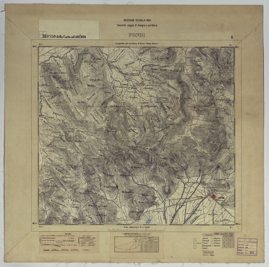 (N:17491) ESERCITAZIONI ALLIEVI MAPPATORI
 (CA008029) Carte e stampe antiche: riproduzione a colori su carta (formato A1)