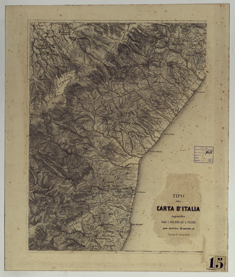 (N:17497) SAGGIO DI TRATTEGGIO (CA008037) Carte e stampe antiche: riproduzione a colori su carta (formato A1)