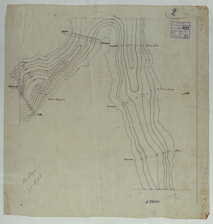 (N:17712) LAGO DI COMO - LUCIDO (CA008129) Carte e stampe antiche: riproduzione a colori su carta (formato A1)