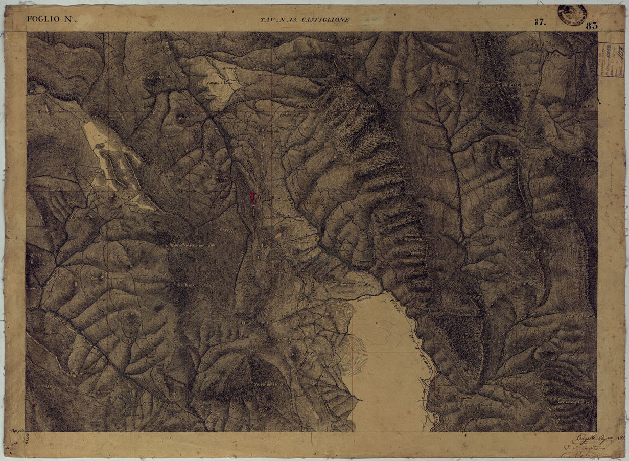 (N:15928) TERRITORIO DELLA CONTEA DI NIZZA - TAVOLA 83 CASTIGLIONE. (CA008522) Carte e stampe antiche: riproduzione a colori su carta (formato A1)