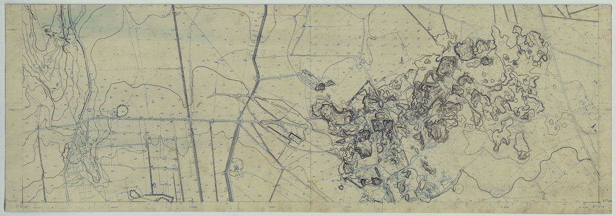 (N:25565) AEREOPORTO DI GUIDONIA - ORIGINALI CURVE PARTE 2. (CA008727) Carte e stampe antiche: riproduzione a colori su carta (formato A1)