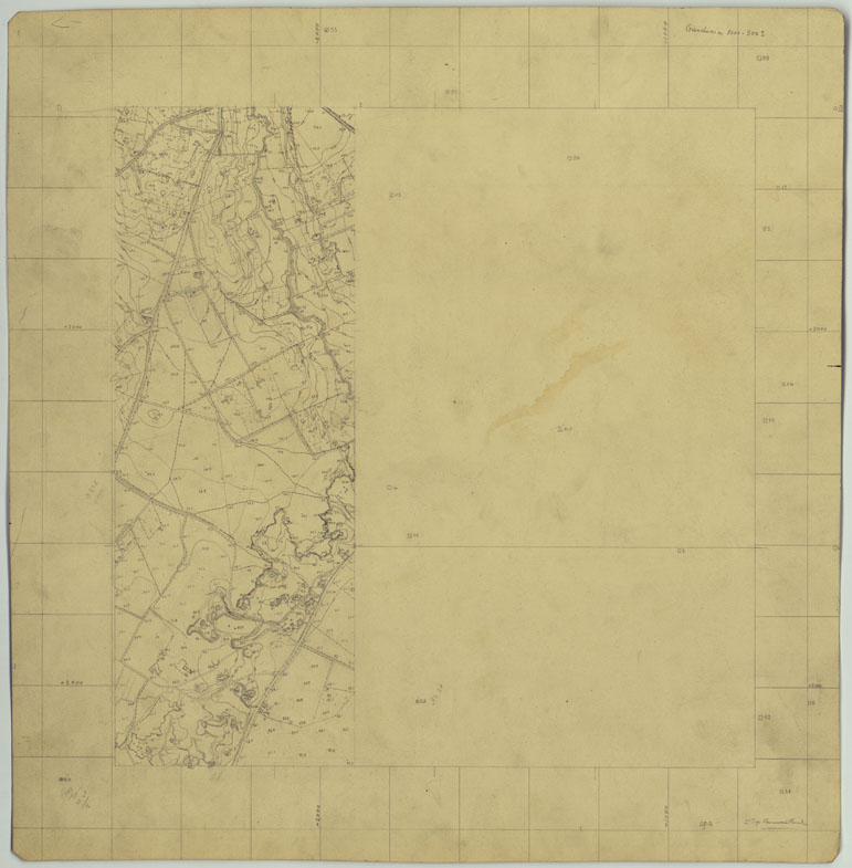 (N:25566) AEREOPORTO DI GUIDONIA - SEZIONE I. (CA008728) Carte e stampe antiche: riproduzione a colori su carta (formato A1)