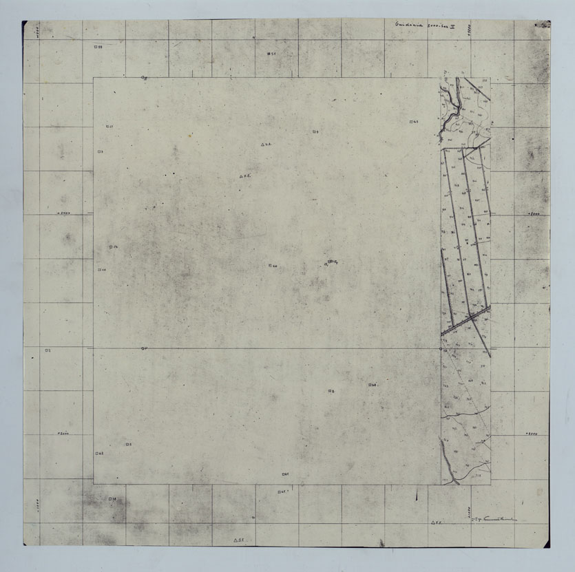 (N:25589) AEREOPORTO DI GUIDONIA ORIGINALI DI RESTITUZIONE - SEZIONE II. (CA008751) Carte e stampe antiche: riproduzione a colori su carta (formato A1)