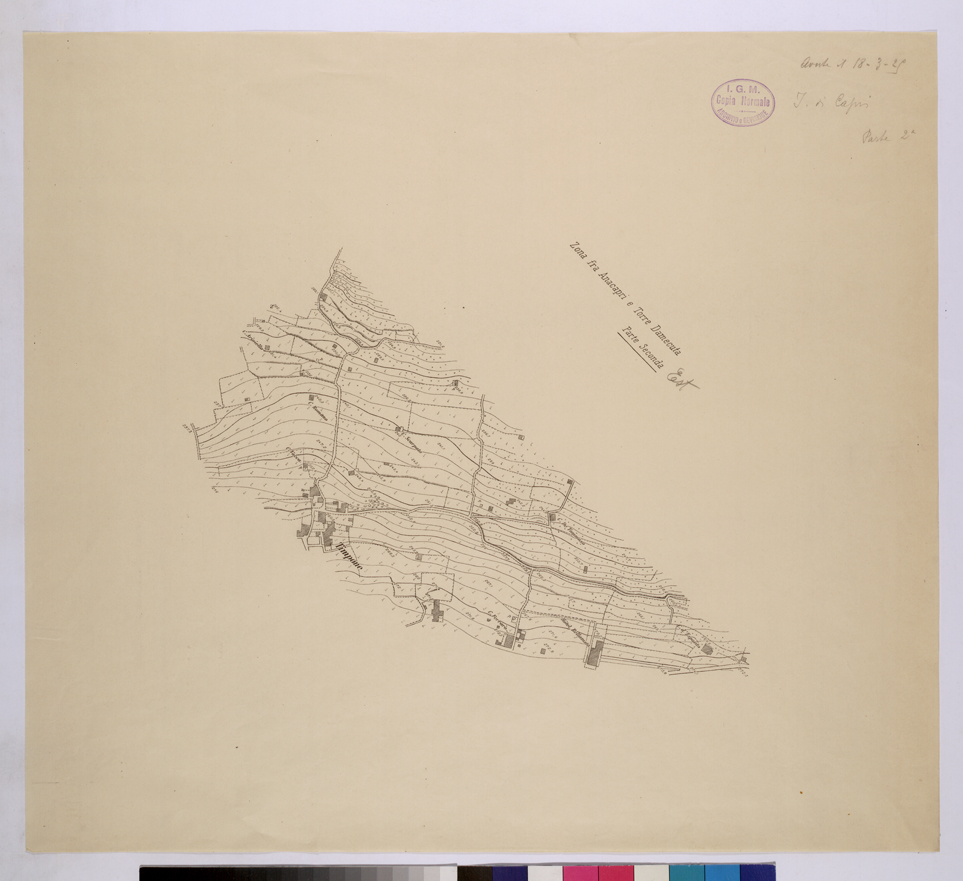 (N:25647) ZONA FRA ANACAPRI E TORRE DAMECUTA - ISOLA DI CAPRI PARTE 2. (CA008846) Carte e stampe antiche: riproduzione a colori su carta (formato A1)