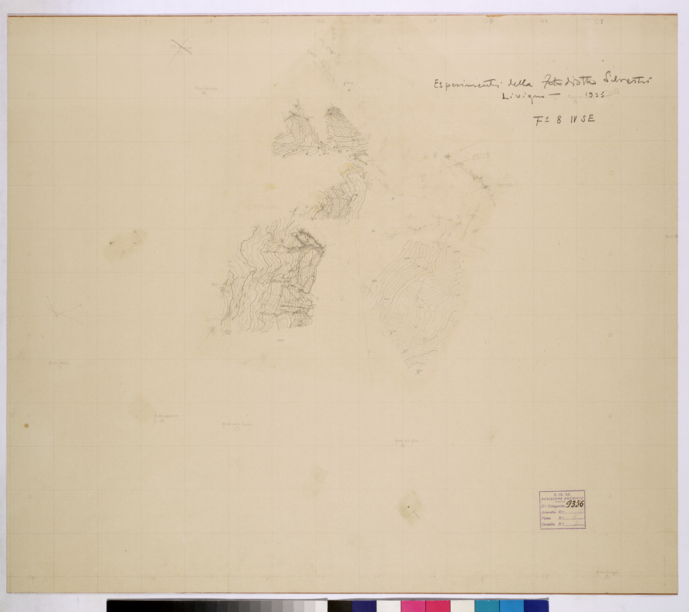 (N:26028) ESPERIMENTI - F.8 IV S.E. (CA009229) Carte e stampe antiche: riproduzione a colori su carta (formato A1)