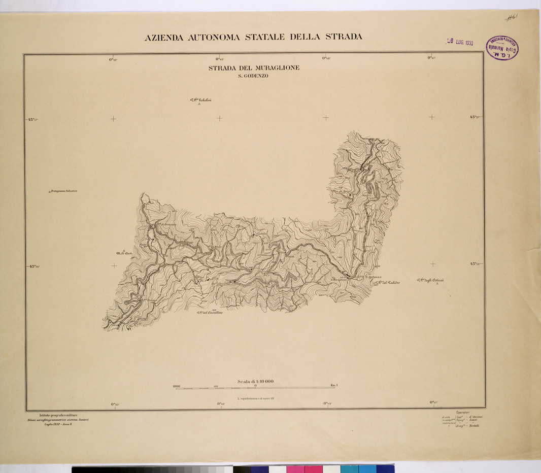 (N:26042) RETE DELLE STRADE STATALI DEL COMPARTIMENTO DELLA TOSCANA. (CA009243) Carte e stampe antiche: riproduzione a colori su carta (formato A1)