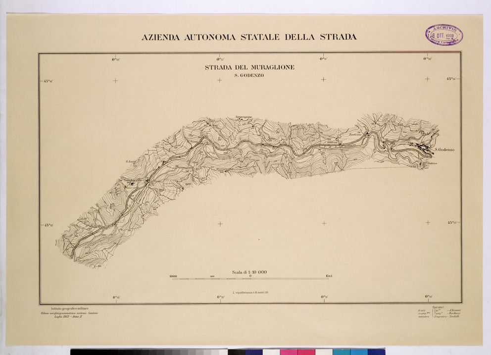 (N:26047) RETE DELLE STRADE STATALI DEL COMPARTIMENTO DELLA TOSCANA. (CA009248) Carte e stampe antiche: riproduzione a colori su carta (formato A1)