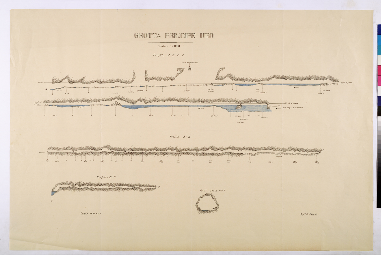 (N:26063) GROTTA PRINCIPE UGO (CA009267) Carte e stampe antiche: riproduzione a colori su carta (formato A1)