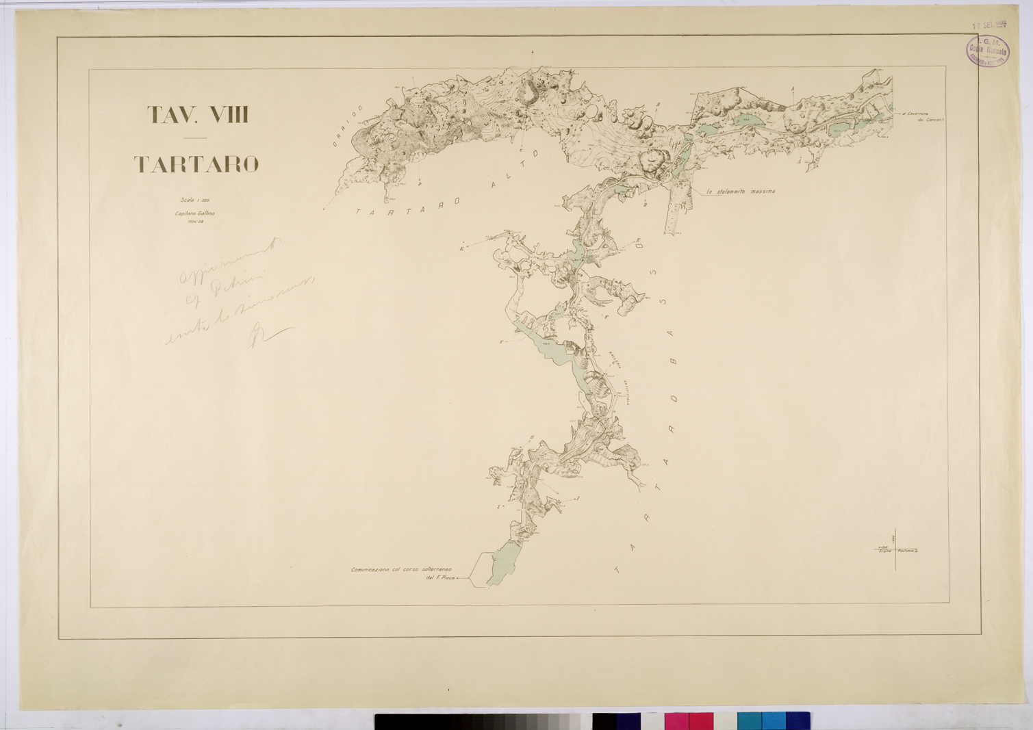 (N:26073) TARTARO - TAVOLA VIII. (CA009277) Carte e stampe antiche: riproduzione a colori su carta (formato A1)