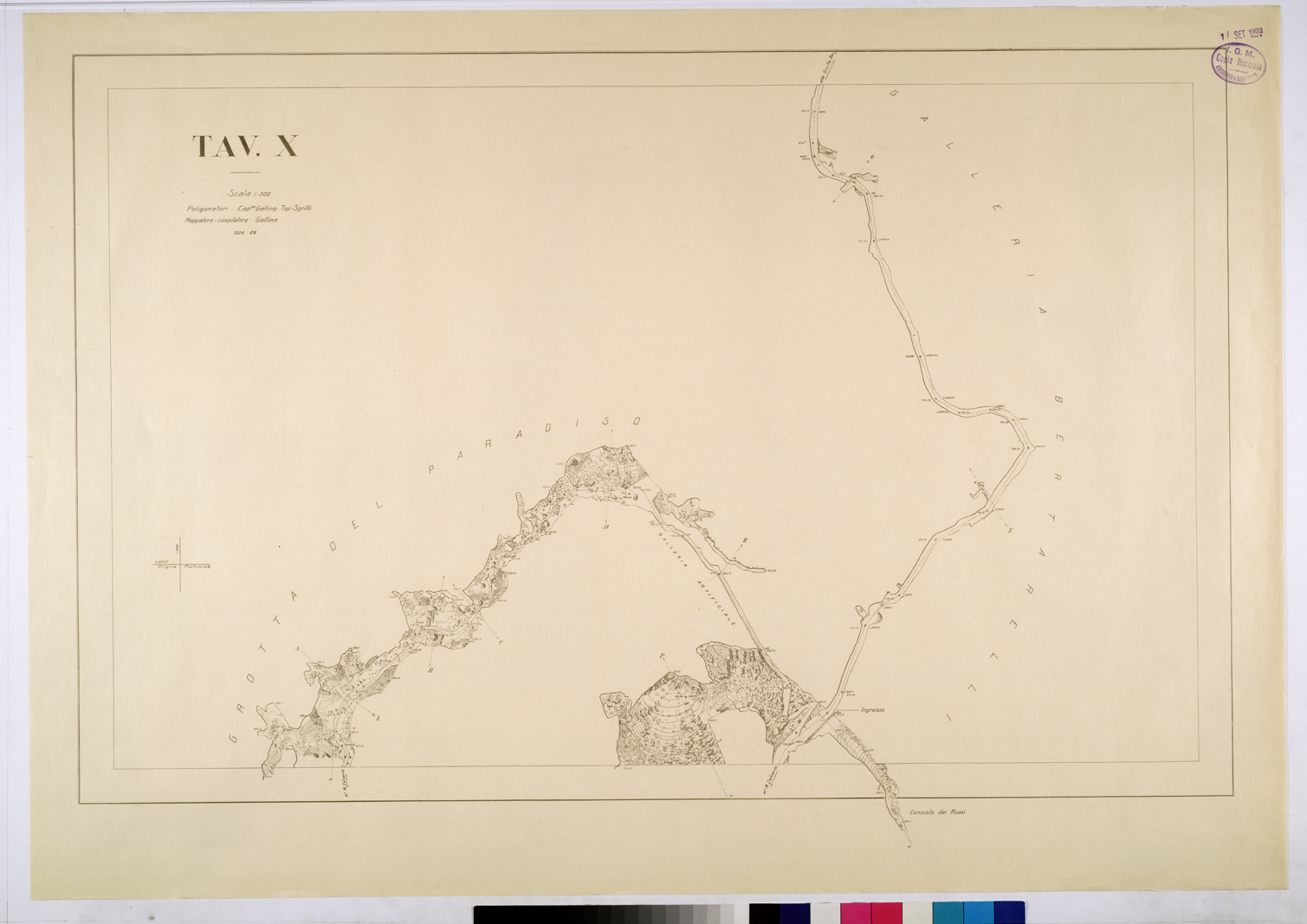 (N:26075) TARTARO - TAVOLA X. (CA009279) Carte e stampe antiche: riproduzione a colori su carta (formato A1)
