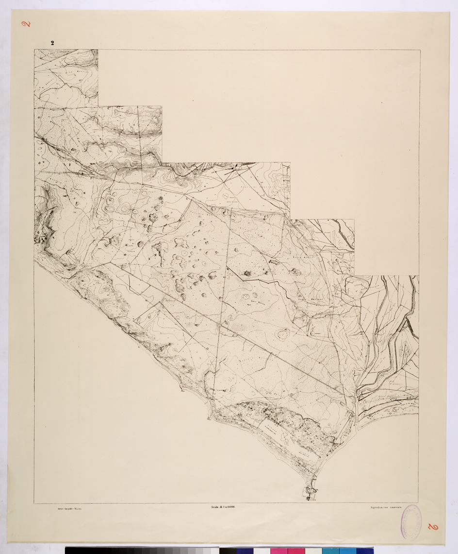 (N:26089) NETTUNO - FOGLIO 2. (CA009297) Carte e stampe antiche: riproduzione a colori su carta (formato A1)