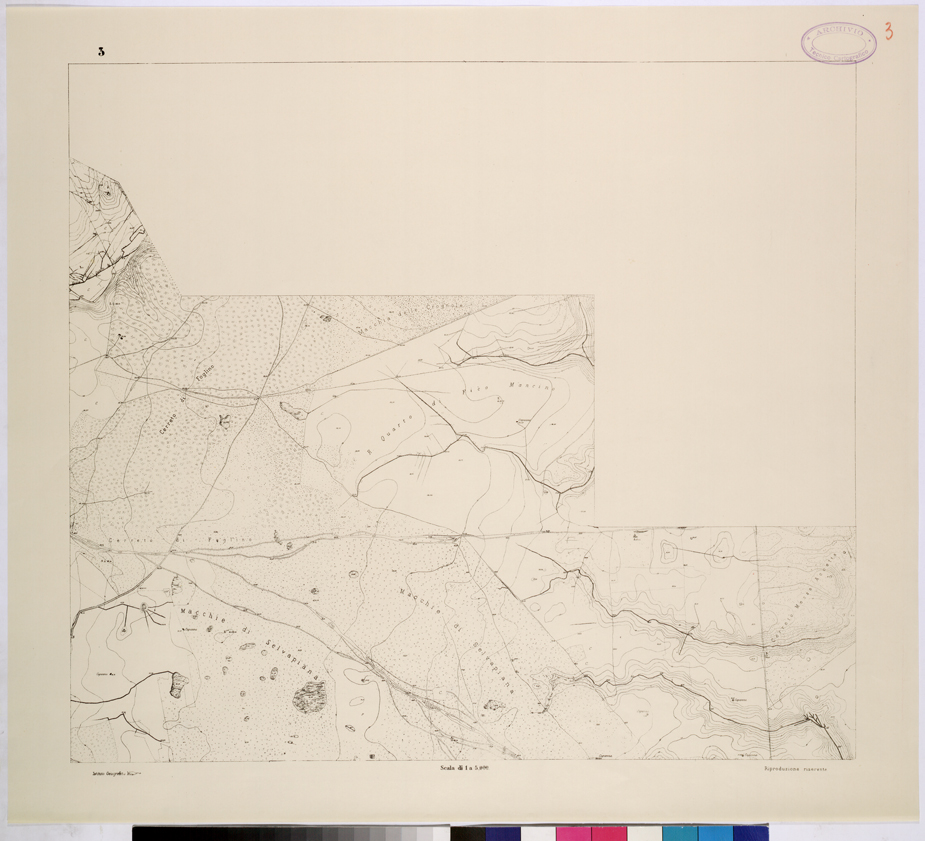 (N:26093) POLIGONO DI NETTUNO - FOGLIO 3. (CA009301) Carte e stampe antiche: riproduzione a colori su carta (formato A1)