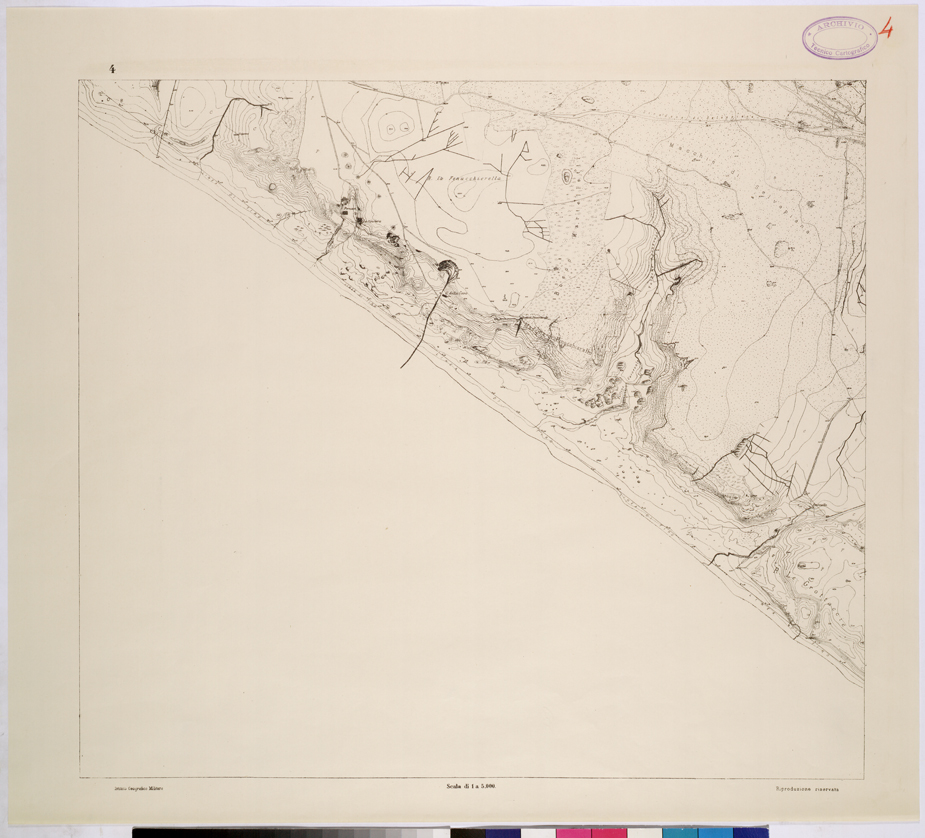 (N:26094) POLIGONO DI NETTUNO - FOGLIO 4. (CA009302) Carte e stampe antiche: riproduzione a colori su carta (formato A1)