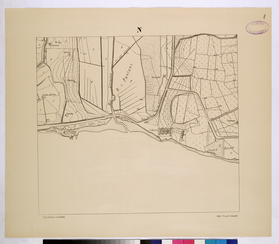 (N:26107) POLIGONO DI NETTUNO - FOGLIO N. (CA009315) Carte e stampe antiche: riproduzione a colori su carta (formato A1)