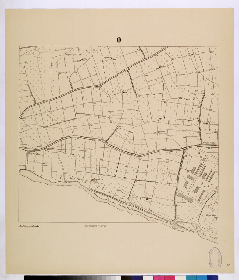 (N:26108) POLIGONO DI NETTUNO - FOGLIO O. (CA009316) Carte e stampe antiche: riproduzione a colori su carta (formato A1)