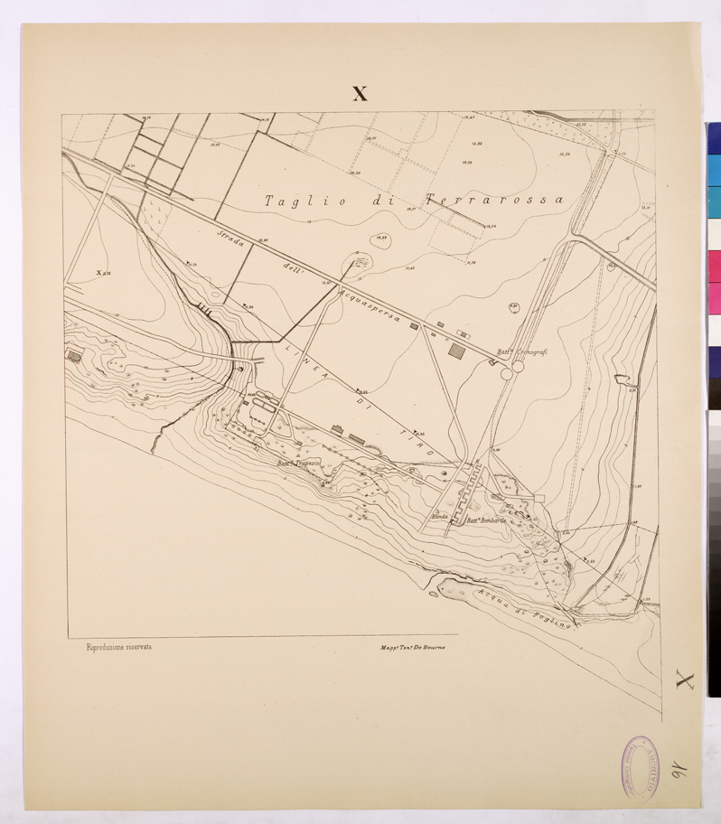(N:26115) POLIGONO DI NETTUNO - FOGLIO X. (CA009323) Carte e stampe antiche: riproduzione a colori su carta (formato A1)