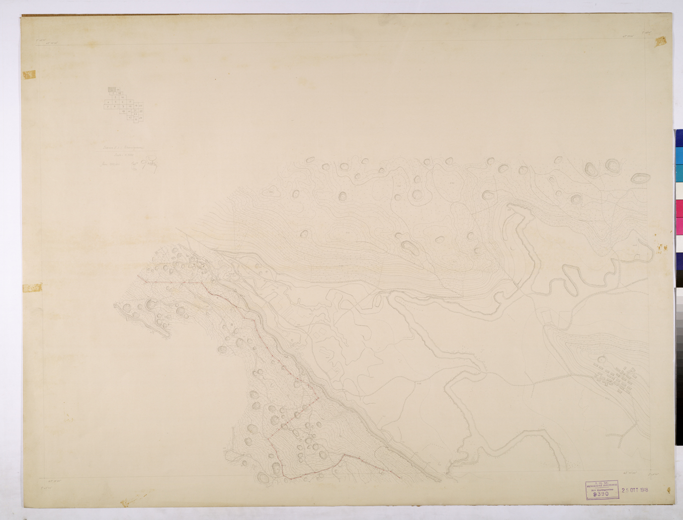 (N:26147) GROTTE DI POSTUMIA - FOGLIO 1. (CA009356) Carte e stampe antiche: riproduzione a colori su carta (formato A1)