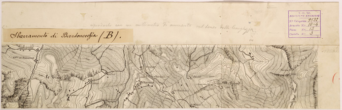 (N:28074) BARDONECCHIA - SPEZZONE B. (SE001826) Carte e stampe antiche: riproduzione a colori su carta (formato A2)