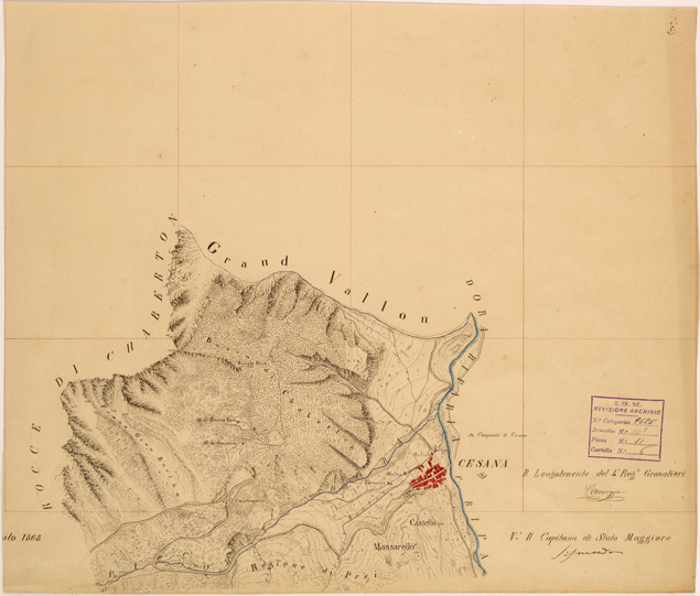 (N:28147) VALLE DORIA E BARDONECCHIA - FOGLIO 05 (SE001873) Carte e stampe antiche: riproduzione a colori su carta (formato A2)