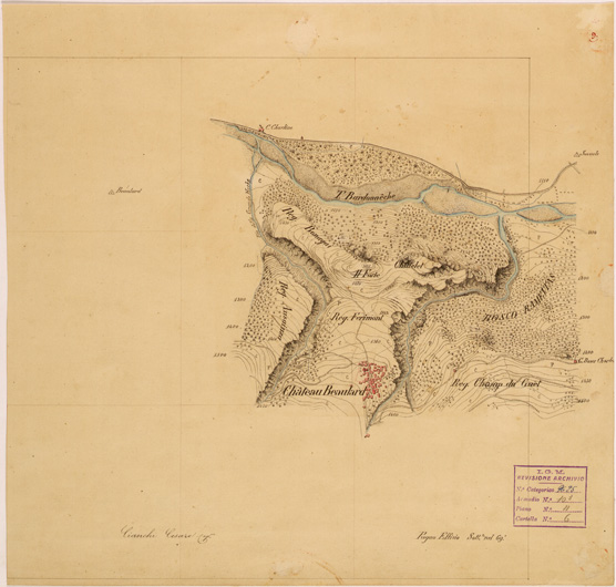 (N:28151) VALLE DORIA E BARDONECCHIA - FOGLIO 09 (SE001877) Carte e stampe antiche: riproduzione a colori su carta (formato A2)