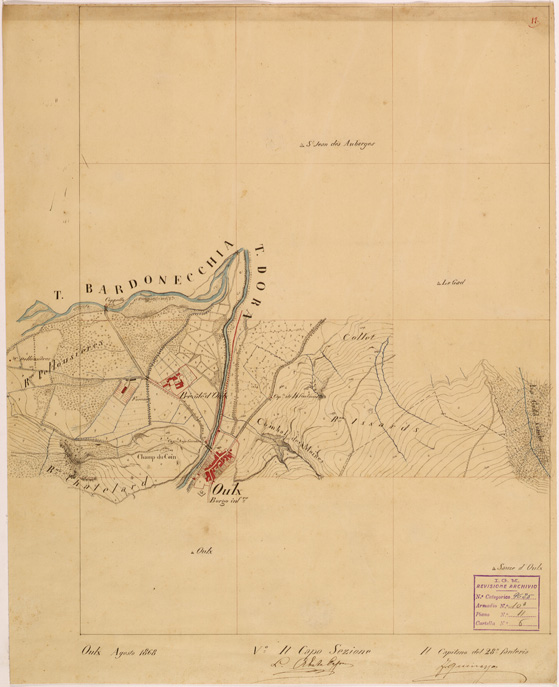 (N:28154) VALLE DORIA E BARDONECCHIA - FOGLIO 12 (SE001880) Carte e stampe antiche: riproduzione a colori su carta (formato A2)