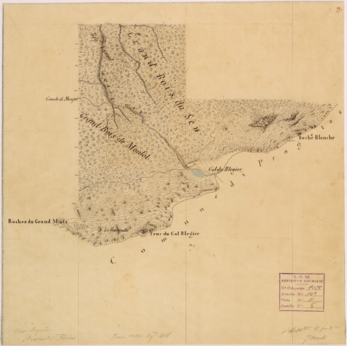 (N:28172) VALLE DORIA E BARDONECCHIA - FOGLIO 22 (SE001890) Carte e stampe antiche: riproduzione a colori su carta (formato A2)