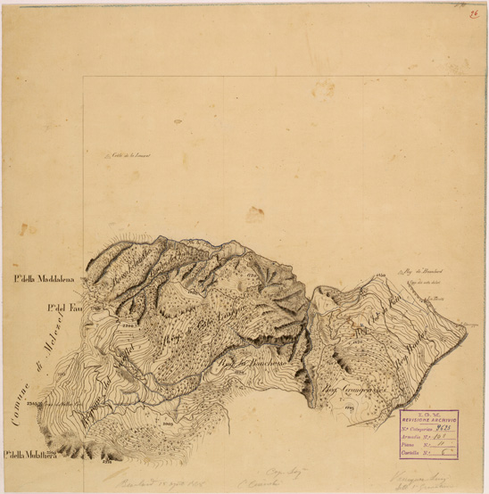 (N:28178) VALLE DORIA E BARDONECCHIA - FOGLIO 26 (SE001894) Carte e stampe antiche: riproduzione a colori su carta (formato A2)