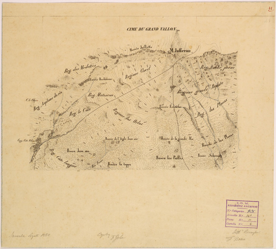 (N:28199) VALLE DORIA E BARDONECCHIA - FOGLIO 42 (SE001910) Carte e stampe antiche: riproduzione a colori su carta (formato A2)