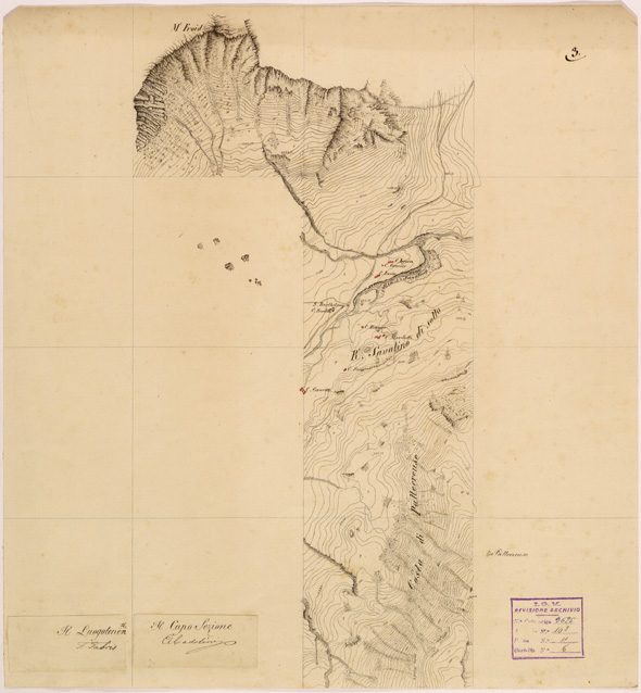 (N:28233) VALLE DORIA ( MONCENISIO - NOVALESA - VALLETTE - PELVO ) - FOGLIO 03 (SE001924) Carte e stampe antiche: riproduzione a colori su carta (formato A2)