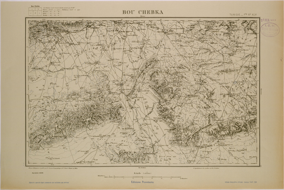(N:28918) BOU CHEBKA - FOGLIO XLVI. (SE002742) Carte e stampe antiche: riproduzione a colori su carta (formato A2)